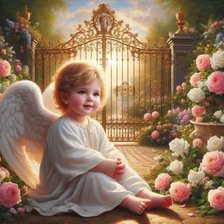 Схема вышивки «Ангел»