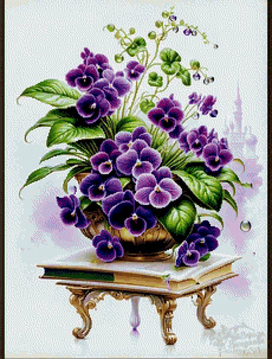 Цветы - фиалка - предпросмотр