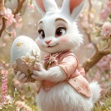 Схема вышивки «Króliczek Wielkanocny»