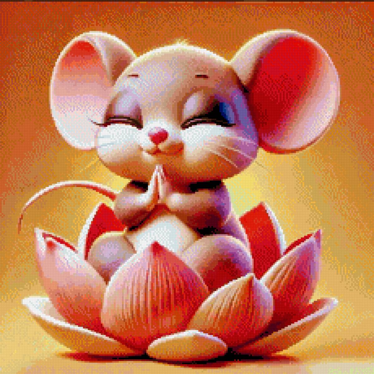 Лотос - мышки - предпросмотр