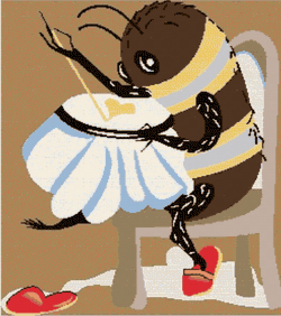 Abeja bordando - предпросмотр