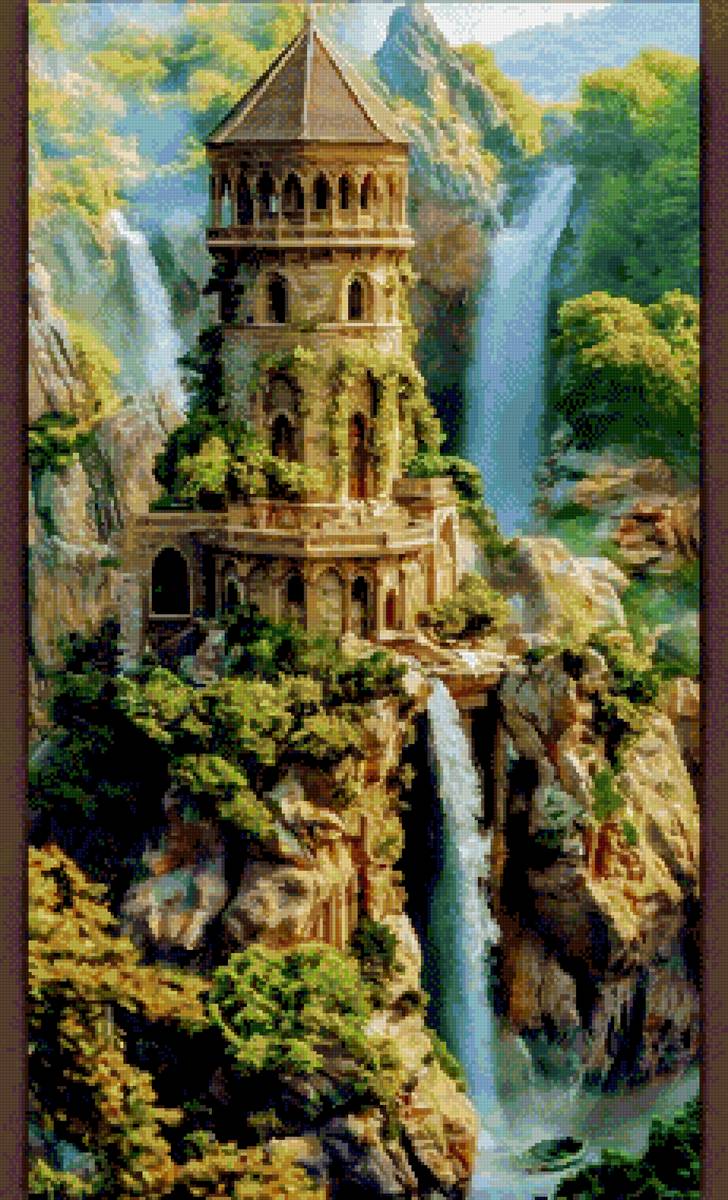 Горы - замок - предпросмотр