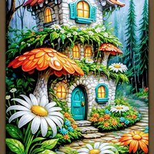 Схема вышивки «Лес»