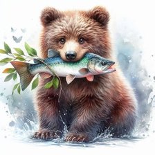 Схема вышивки «Медвежонок»