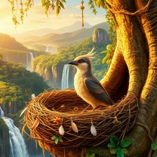 Схема вышивки «пейзаж»