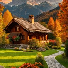 Схема вышивки «пейзаж»