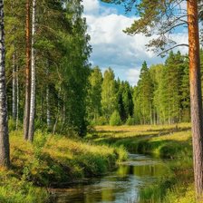 Схема вышивки «пейзаж»