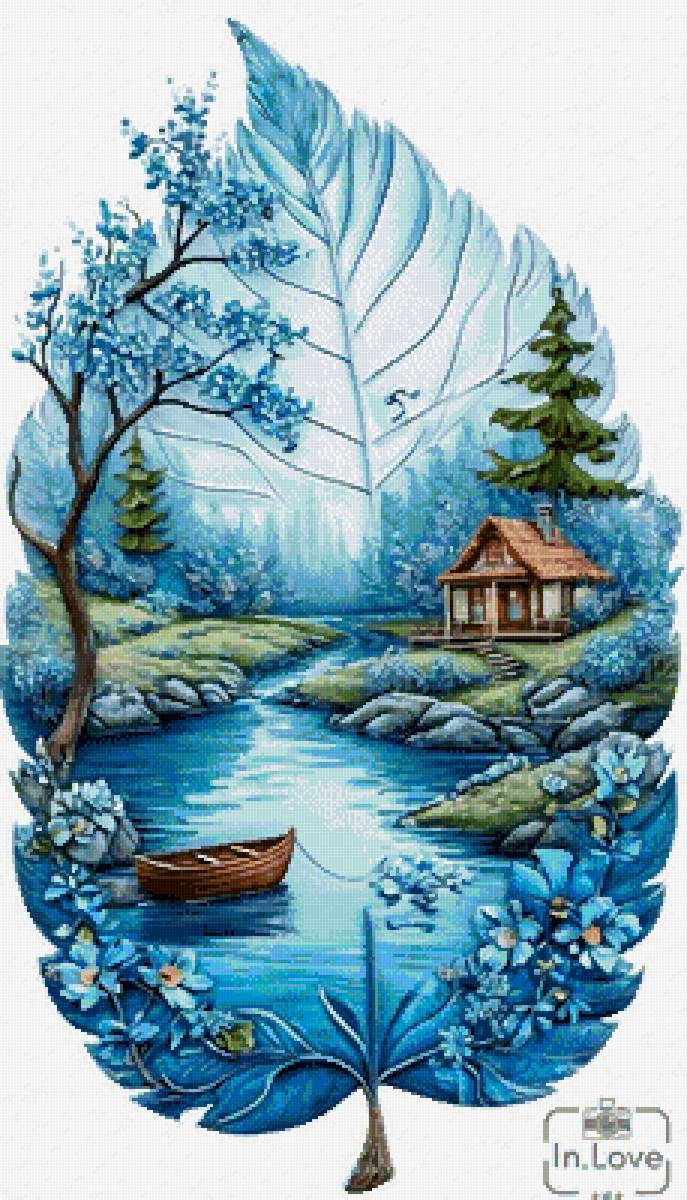 Природа на листе - пейзаж, природа - предпросмотр