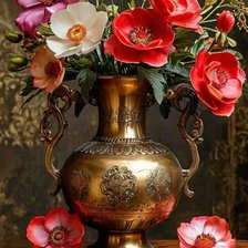 Схема вышивки «золотая ваза»