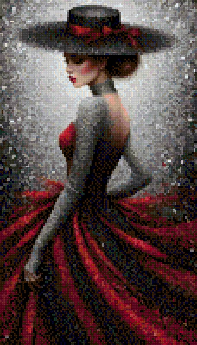 Девушка в красном - девушка, люди - предпросмотр