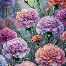 Схема вышивки «цветы»