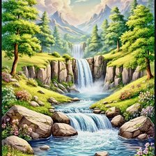 Схема вышивки «живопись»