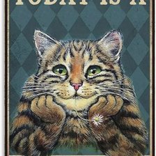 Схема вышивки «Gato antiguo»