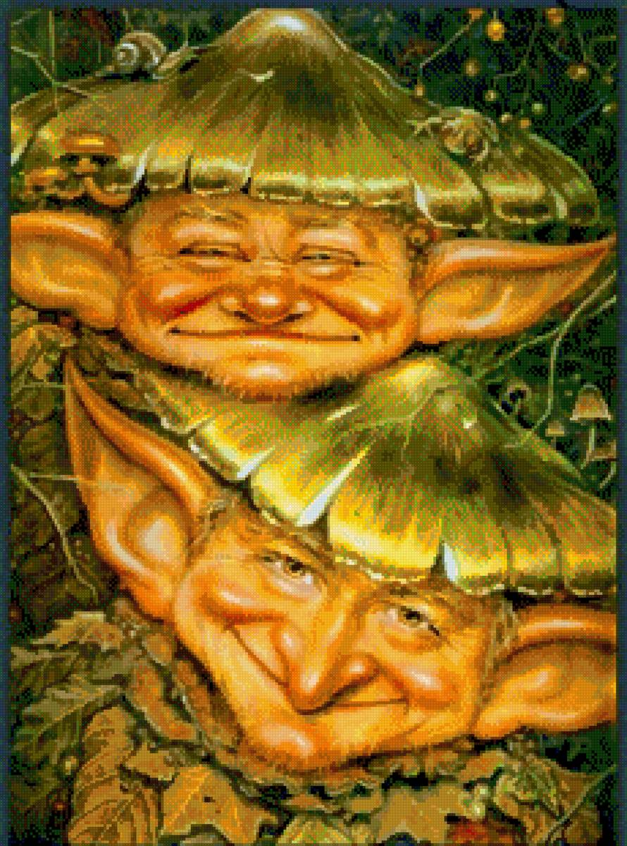 Лес - гномы, эльфы - предпросмотр