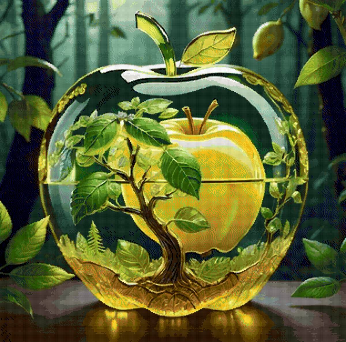 Волшебное дерево 2 - лес, яблоко, дерево - предпросмотр