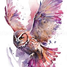 Схема вышивки «Сова»