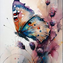 Схема вышивки «Бабочка»