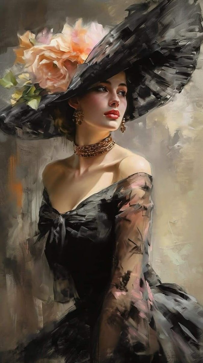 Дама в шляпе - красота, дама, шляпа - оригинал