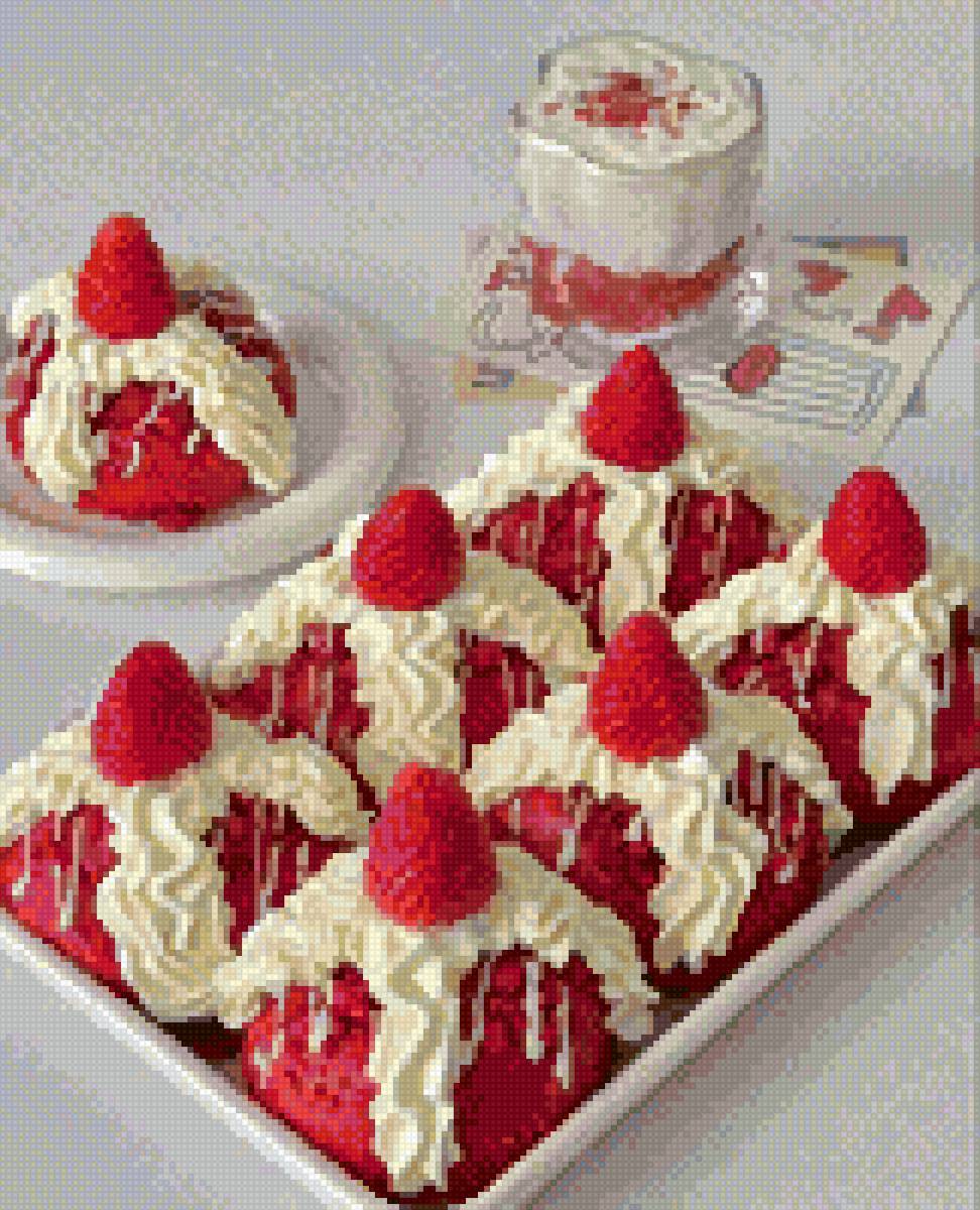 Пирожное Красный бархат - пирожное, для кухни, еда - предпросмотр