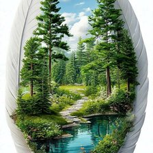 Схема вышивки «Волшебство пера 2»