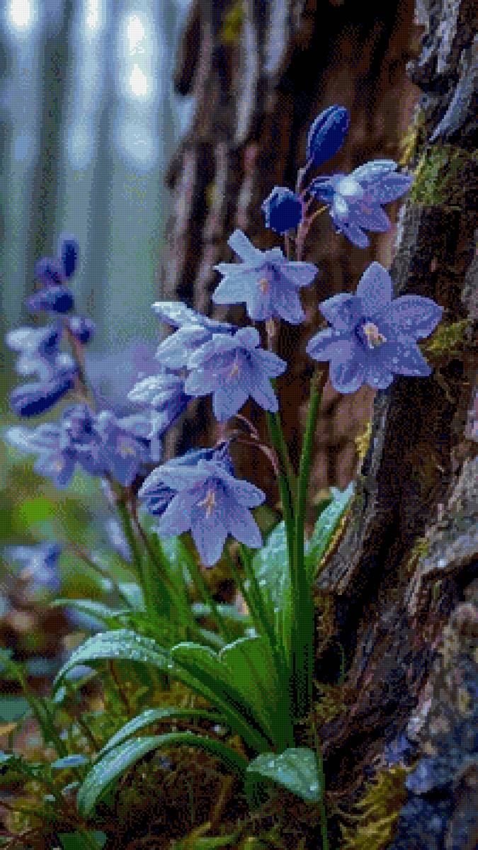 Пролески - весенние цветы - предпросмотр