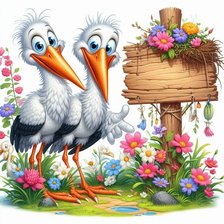 Схема вышивки «птицы»