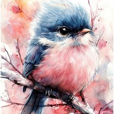 Схема вышивки «Птенец»