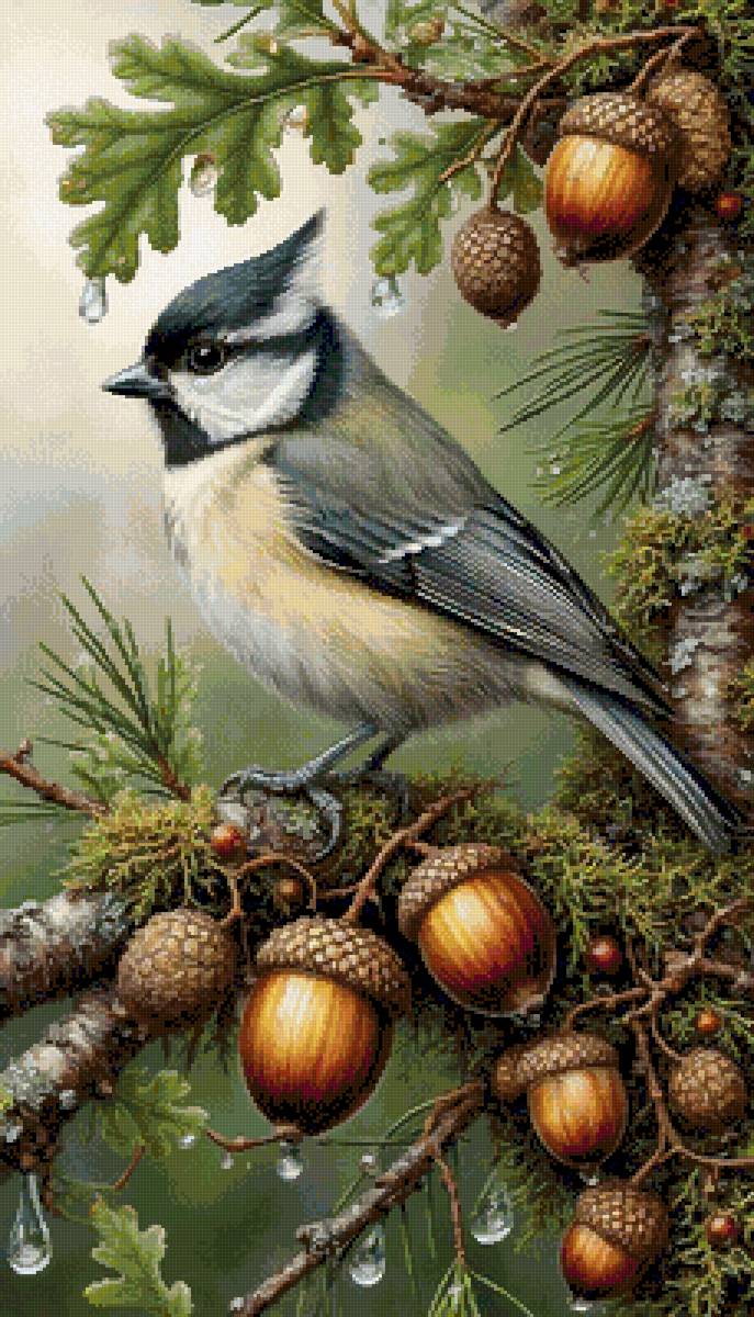 №2883767 - птичка на ветке - предпросмотр