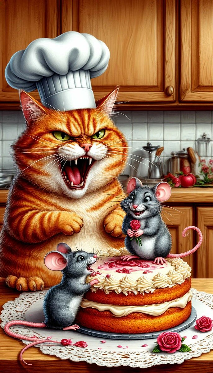 №2883768 - кошка, мышки - оригинал