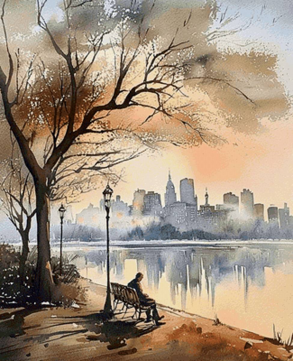 Вечер в Нью-Йорке. Саманта Кейн - художники - предпросмотр