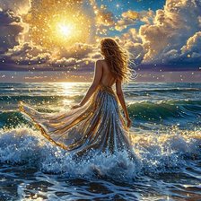 Оригинал схемы вышивки «Встречая рассвет» (№2884143)