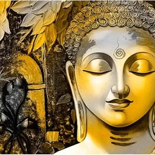 Схема вышивки «Phật Lá Vàng»