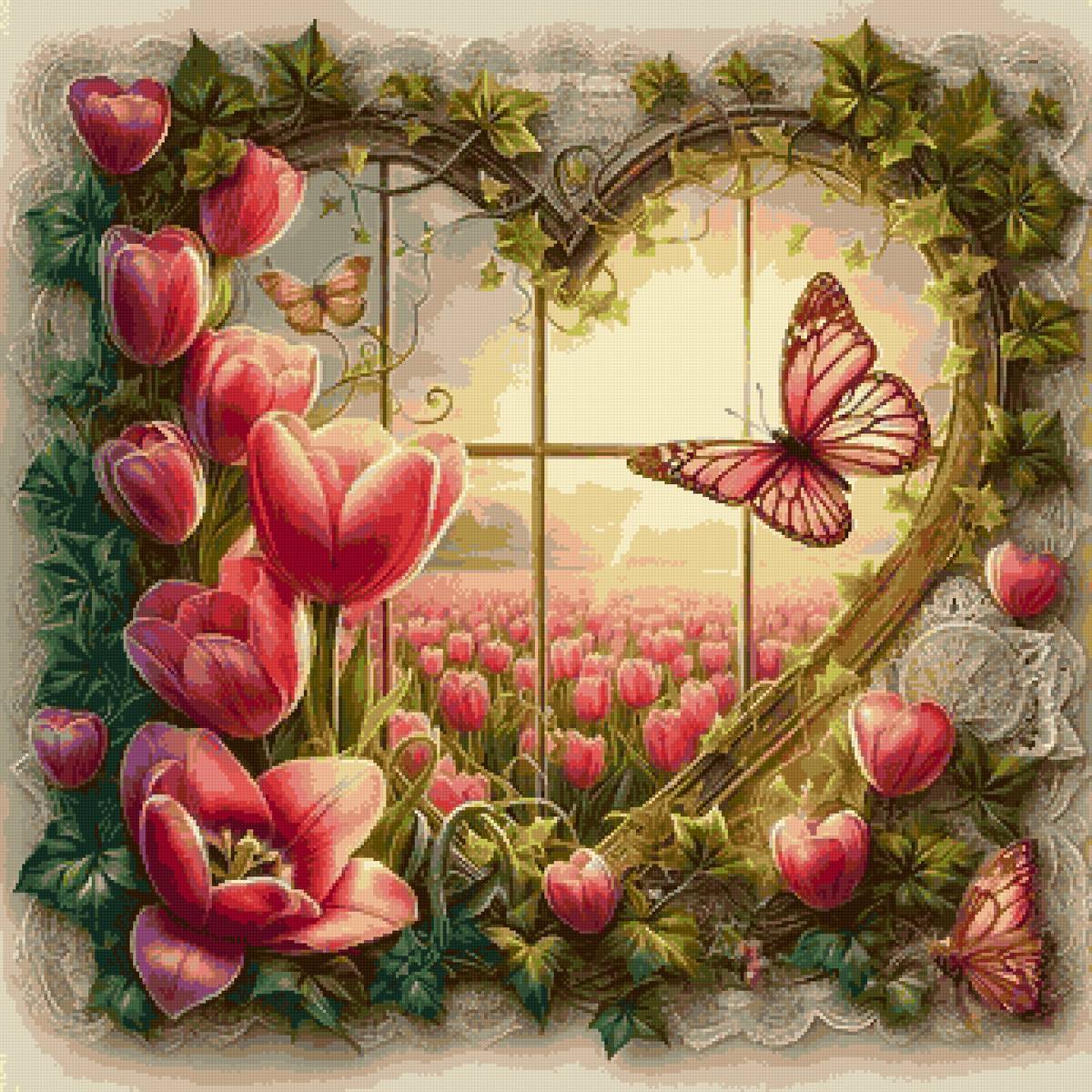 весеннее настроение - тюльпаны, солнце, весна - предпросмотр