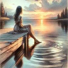 Схема вышивки «Встречая рассвет  3»