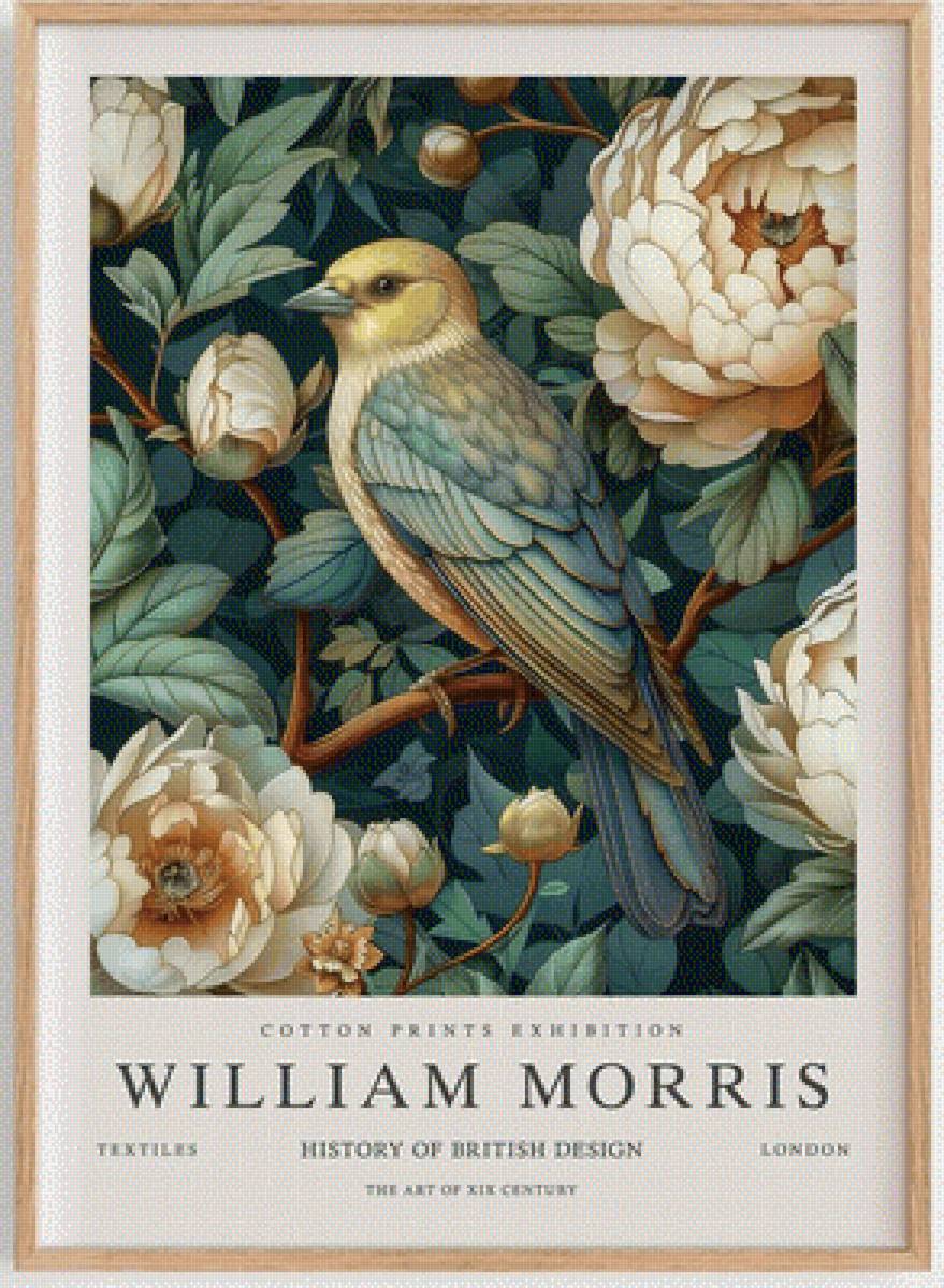 птичка - лес, птичка, розы, фрукты, цветы - предпросмотр