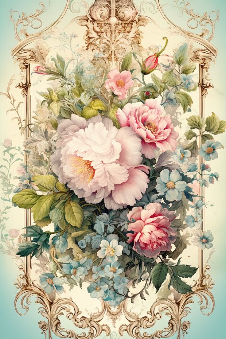 цветы - розы, букет, пионы, ирисы, цветы - оригинал