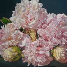 Схема вышивки «пионы»