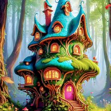 Схема вышивки «Лес»