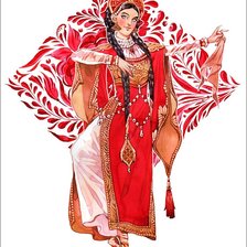 Русские ремесла. Красная гжель.