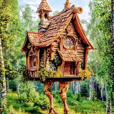 Схема вышивки «Лес»