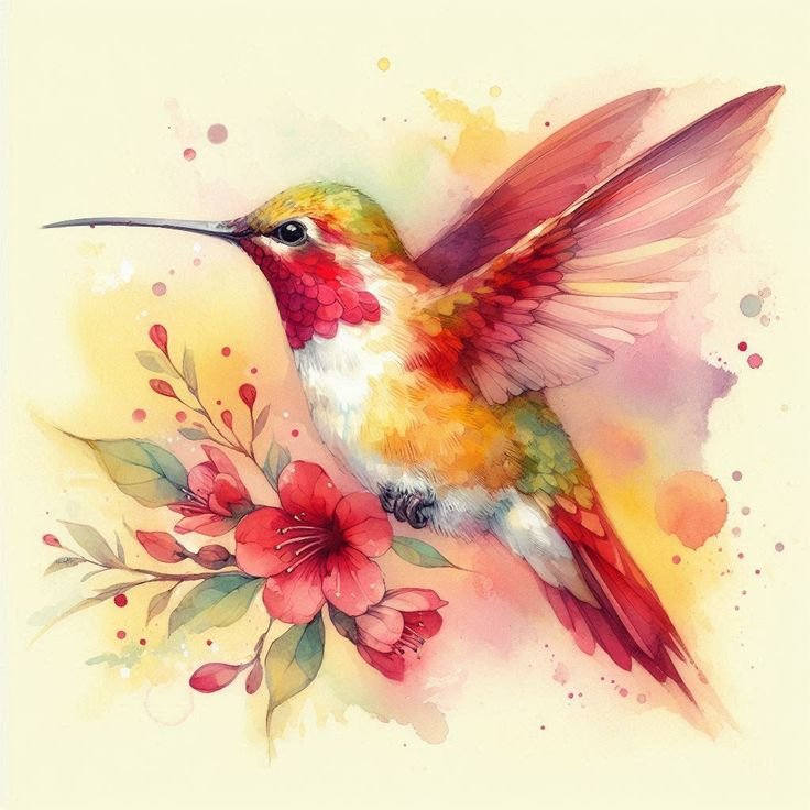 Колибри - птичка, колибри - оригинал