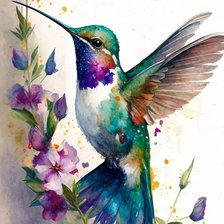 Схема вышивки «Колибри»
