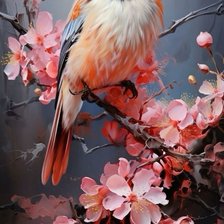 Схема вышивки «Птица»