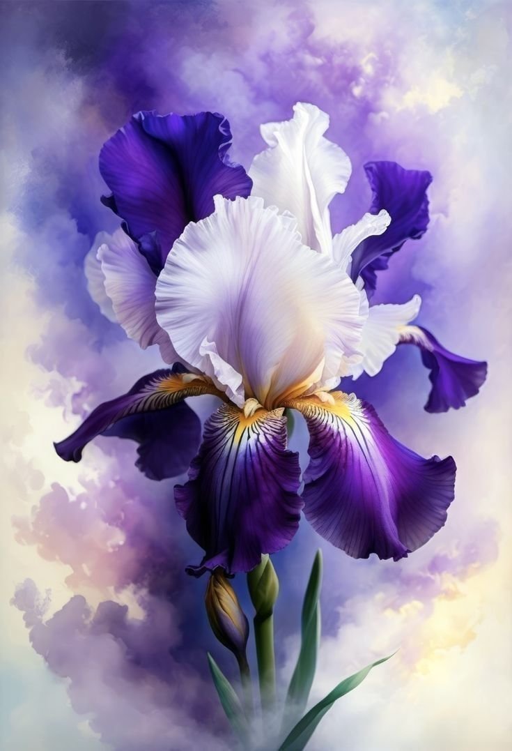 Ирис - цветы, ирис - оригинал