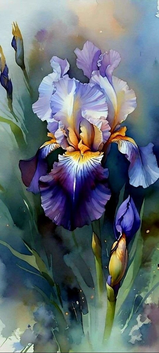 Ирис - цветок, ирис - оригинал