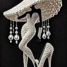 Схема вышивки «Muchacha perlas»