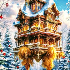 Схема вышивки «Зима»