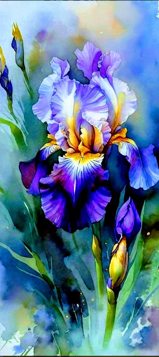 Цветы - ирисы - оригинал