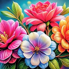 Схема вышивки «Цветы»