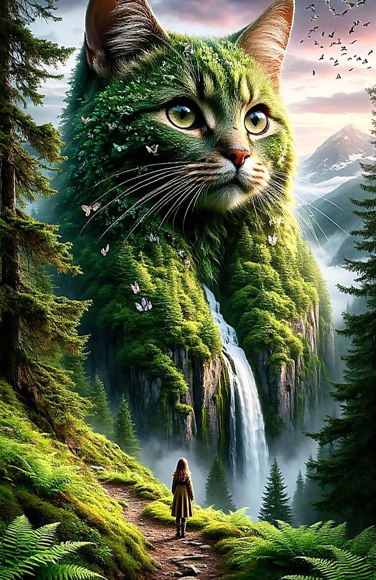 Гора-кошка - легенды, пейзаж, горы - оригинал